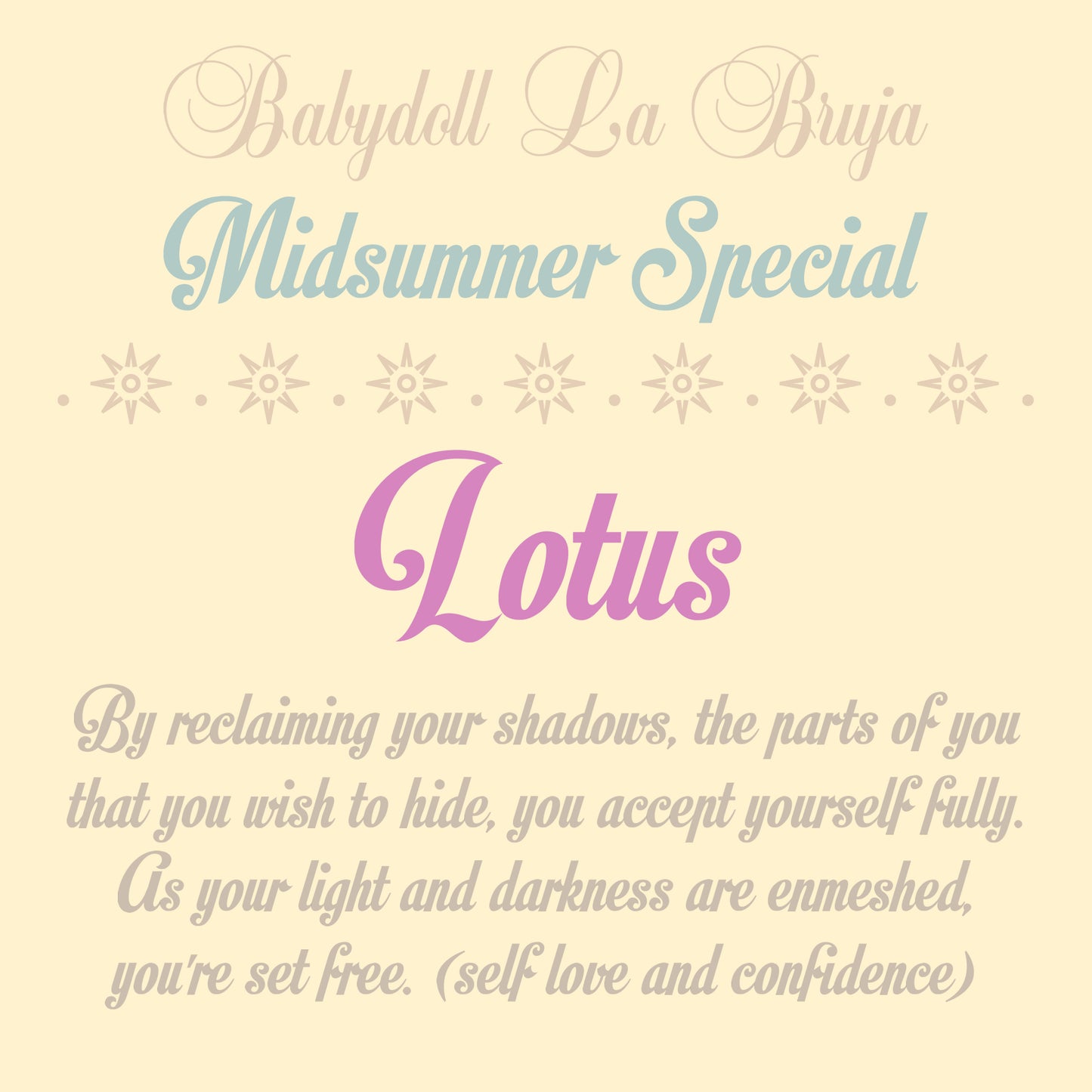 lotus ⟡ self love & confidence spell