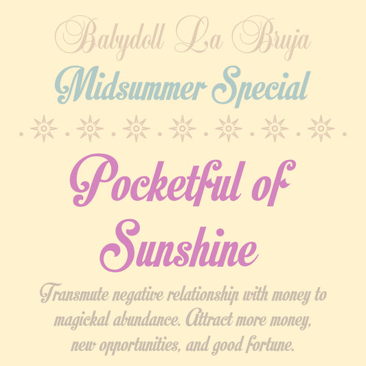 pocketful of sunshine ⟡ $$$ cleanse & magnet spell